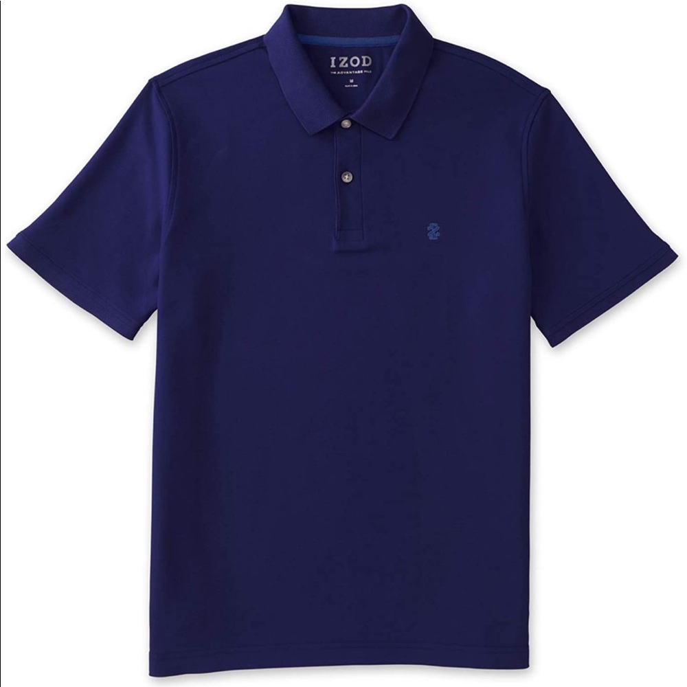 Izod Casual Polo Peacoat (Navy Blue) XL Short Sleeve